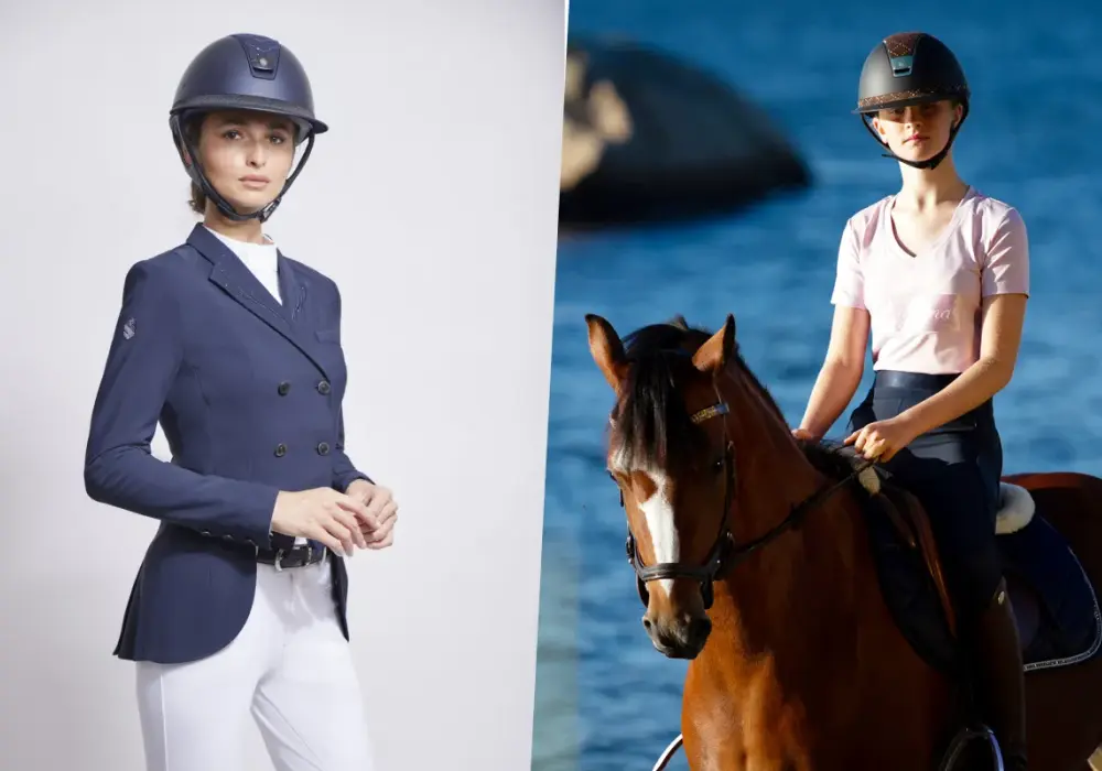 Eleganckie kaski jeździeckie z kryształkami – bezpieczeństwo i styl w jednym