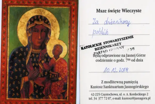 Jak zamówić msze wieczyste na Jasnej Górze - krok po kroku bez stresu